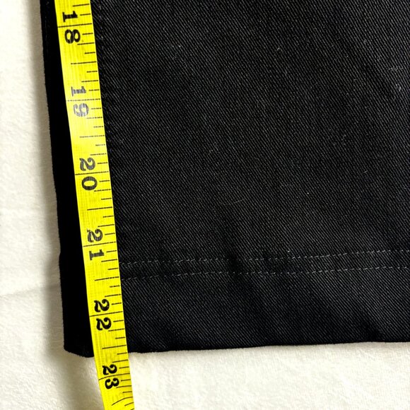 Maeve Anthropologie Women's Black Cotton Pants NWOT Sz 26 Wide Leg Cropped Jeans - Picture 5 of 5